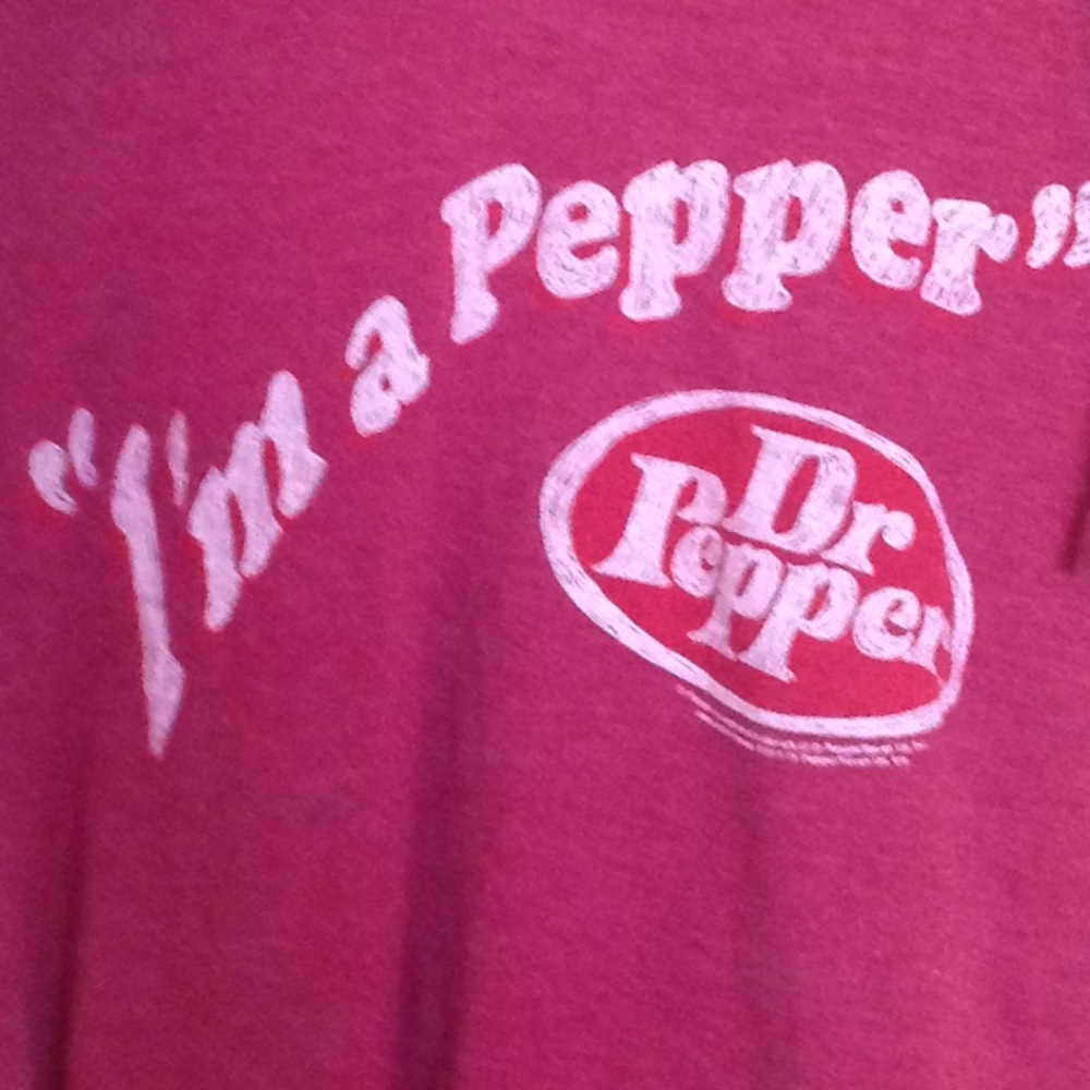 Dr. Pepper t shirt.